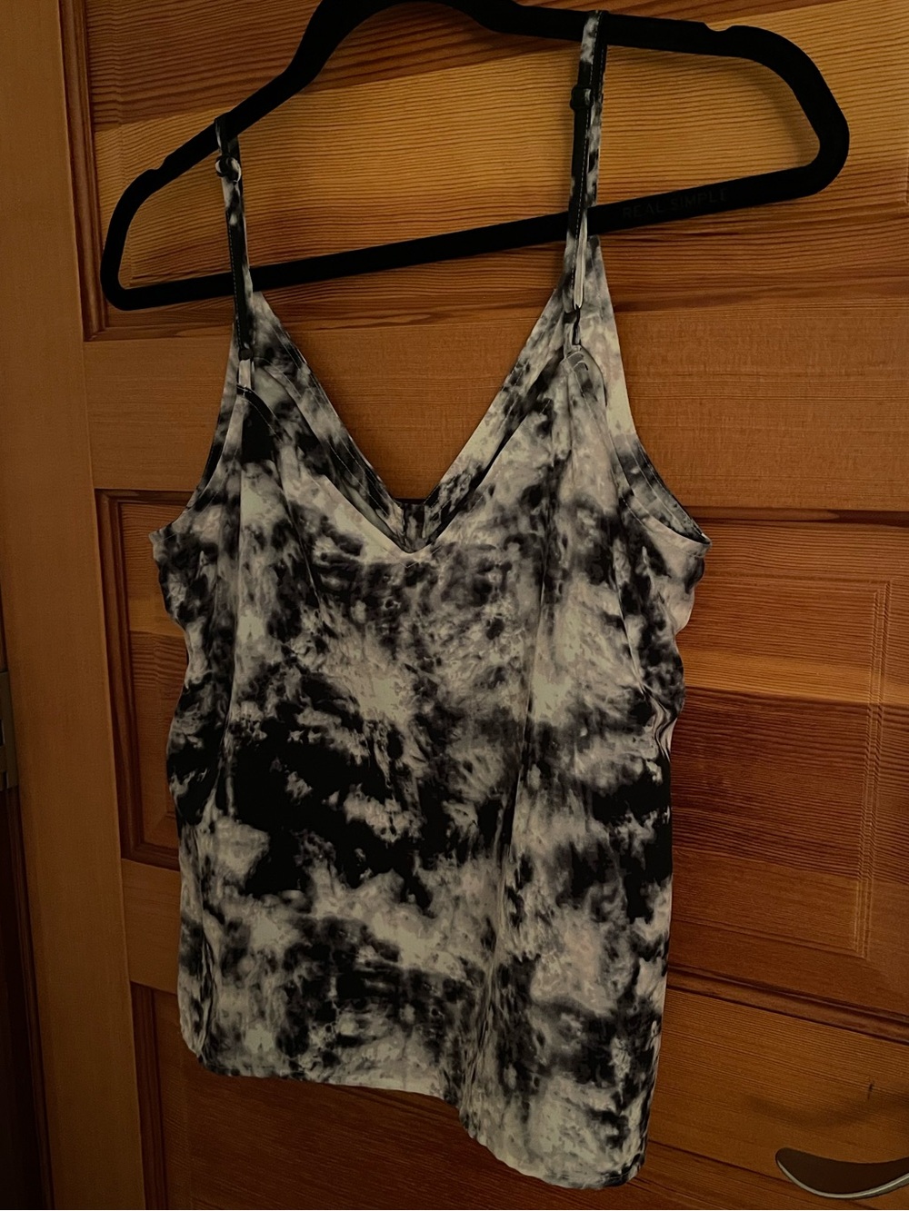 Sanctuary Tie-Dye Black & White Button-Front Cami - EUC - Medium - Picture 6 of 8